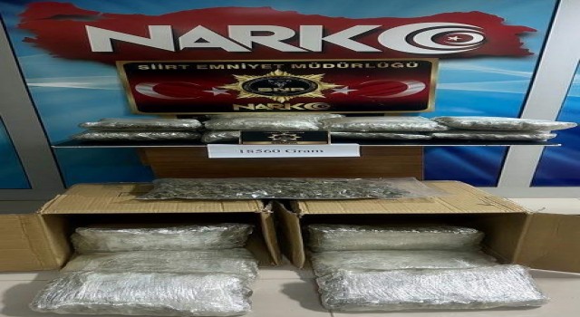 Siirt'te Narkotik ekipleri operasyonlara adeta doymuyor