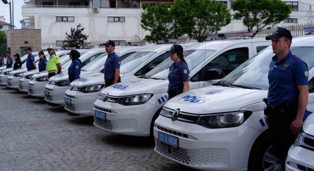 Edirne'de yeni "21 Polis Ekip Aracı" hizmete başladı