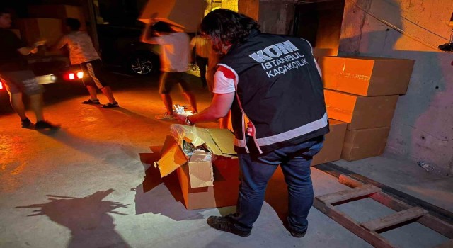 İstanbul merkezli 4 ilde KOM ekiplerinden dev kaçak tütün operasyonu